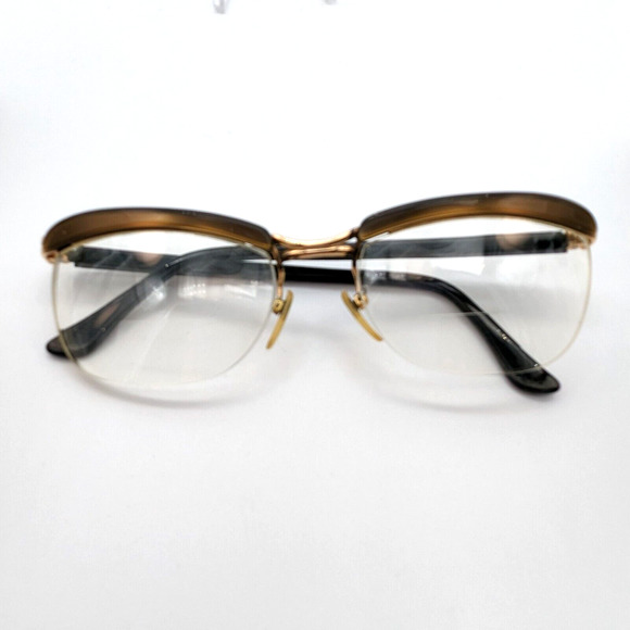 Amor Gold Filled Half Frame Glasses Vintage 1960s Made in France Says 18mm GF main image 9